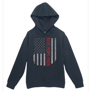 Best Pops Ever US American Flag Gifts For Father's Day Urban Pullover Hoodie