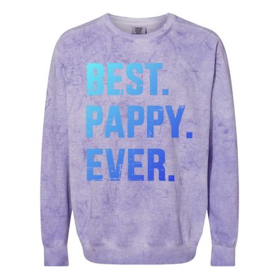 Best Pappy Ever For Dad And FatherS Day From Gift Colorblast Crewneck Sweatshirt