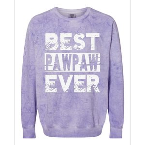 Best Pawpaw Ever Gift For Grandpa Fathers Day Colorblast Crewneck Sweatshirt