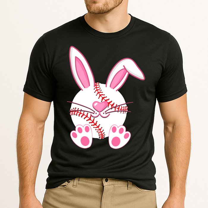 Baseball Player Easter Bunny Ears Easter Day Gift Cooling Performance Crew T-Shirt