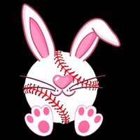Baseball Player Easter Bunny Ears Easter Day Gift Impact Tech Backpack