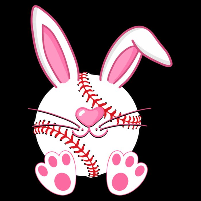 Baseball Player Easter Bunny Ears Easter Day Gift Impact Tech Backpack