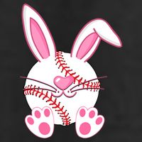 Baseball Player Easter Bunny Ears Easter Day Gift Beanie