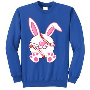 Baseball Player Easter Bunny Ears Easter Day Gift Sweatshirt