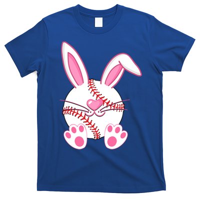 Baseball Player Easter Bunny Ears Easter Day Gift T-Shirt