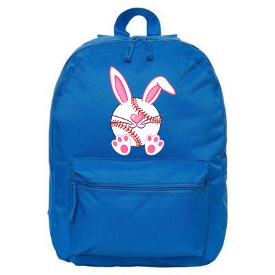 Baseball Player Easter Bunny Ears Easter Day Gift 16 in Basic Backpack