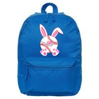 Baseball Player Easter Bunny Ears Easter Day Gift 16 in Basic Backpack