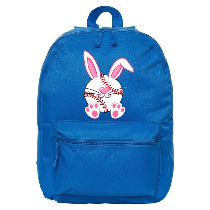 Baseball Player Easter Bunny Ears Easter Day Gift 16 in Basic Backpack