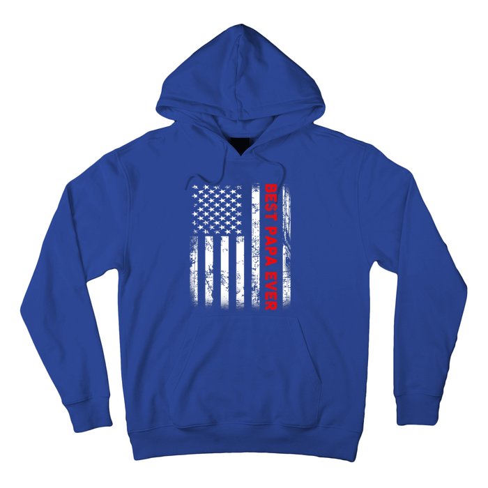 Best Papa Ever American Flag Funny Gift For Grandpa Fathers Day Gift Hoodie