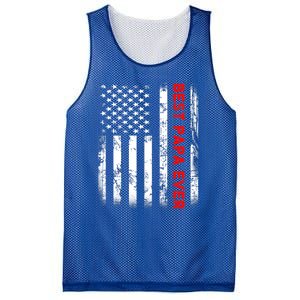 Best Papa Ever American Flag Funny Gift For Grandpa Fathers Day Gift Mesh Reversible Basketball Jersey Tank