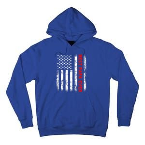 Best Papa Ever American Flag Funny Gift For Grandpa Fathers Day Gift Tall Hoodie