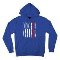 Best Papa Ever American Flag Funny Gift For Grandpa Fathers Day Gift Tall Hoodie