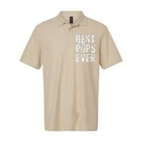 Best Pops Ever Fathers Day Grandfather Softstyle Adult Sport Polo