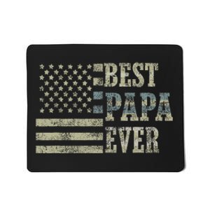 Best Papa Ever American Flag Usa Flag Mousepad