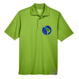 Beautiful Planet Earth South America Gift Men's Origin Performance Pique Polo