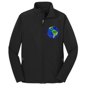 Beautiful Planet Earth South America Gift Core Soft Shell Jacket