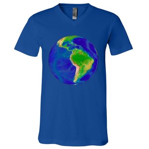 Beautiful Planet Earth South America Gift V-Neck T-Shirt