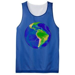 Beautiful Planet Earth South America Gift Mesh Reversible Basketball Jersey Tank