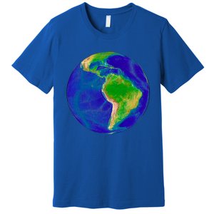 Beautiful Planet Earth South America Gift Premium T-Shirt