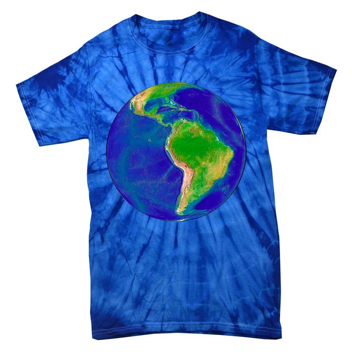 Beautiful Planet Earth South America Gift Tie-Dye T-Shirt