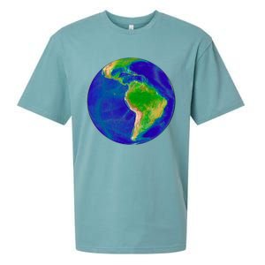 Beautiful Planet Earth South America Gift Sueded Cloud Jersey T-Shirt