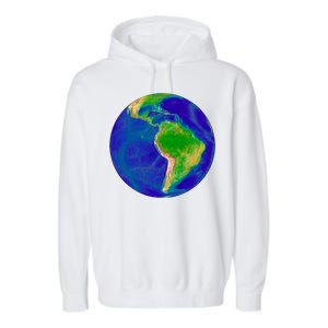 Beautiful Planet Earth South America Gift Garment-Dyed Fleece Hoodie