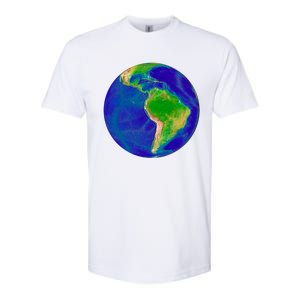 Beautiful Planet Earth South America Gift Softstyle CVC T-Shirt