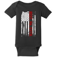 Best Pa Ever American Usa Flag Father’S Day Gift For Grandpa Baby Bodysuit