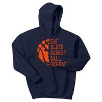 Basketball Player Eat Sleep Basketball Repeat Kids Hoodie