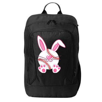 Baseball Player Easter Bunny Easter Day City Backpack