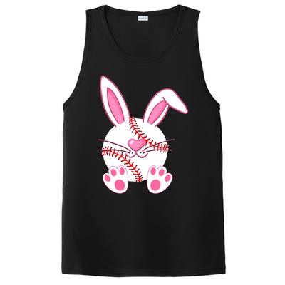 Baseball Player Easter Bunny Easter Day PosiCharge Competitor Tank