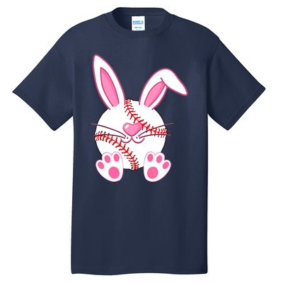 Baseball Player Easter Bunny Easter Day Tall T-Shirt