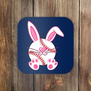 Baseball Player Easter Bunny Easter Day Coaster