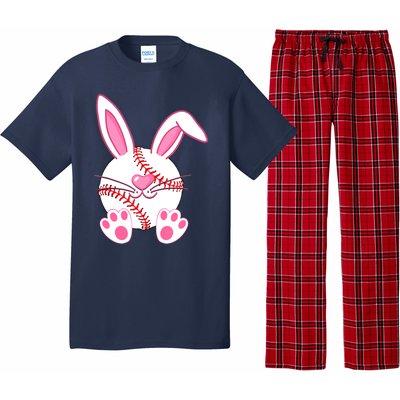 Baseball Player Easter Bunny Easter Day Pajama Set