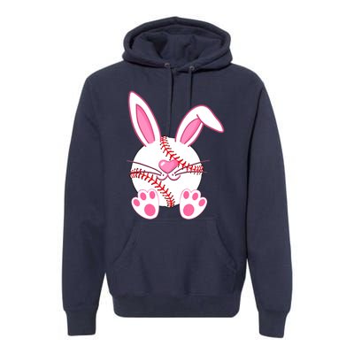 Baseball Player Easter Bunny Easter Day Premium Hoodie