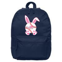 Baseball Player Easter Bunny Easter Day 16 in Basic Backpack