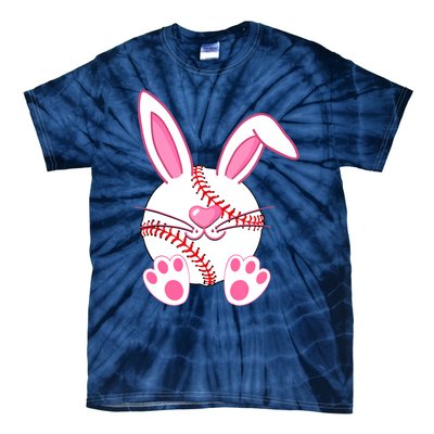 Baseball Player Easter Bunny Easter Day Tie-Dye T-Shirt