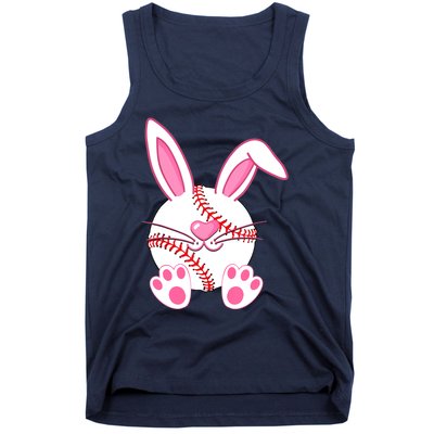 Baseball Player Easter Bunny Easter Day Tank Top