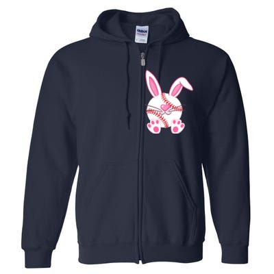 Baseball Player Easter Bunny Easter Day Full Zip Hoodie