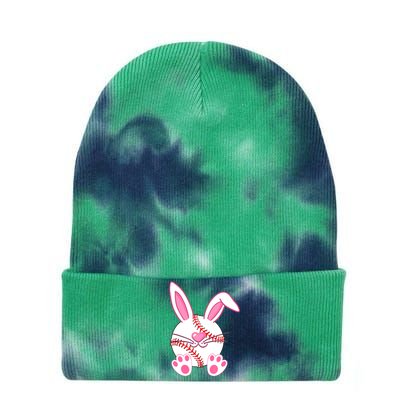 Baseball Player Easter Bunny Easter Day Tie Dye 12in Knit Beanie