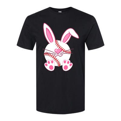 Baseball Player Easter Bunny Easter Day Softstyle® CVC T-Shirt