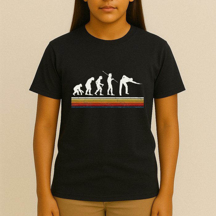 Billiards Player Evolution Pool Table Snooker Pyramid T-Shirt