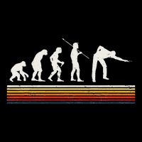 Billiards Player Evolution Pool Table Snooker Pyramid T-Shirt