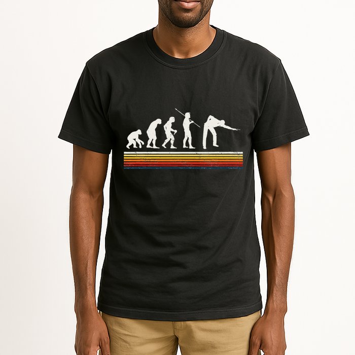 Billiards Player Evolution Pool Table Snooker Pyramid Tall T-Shirt