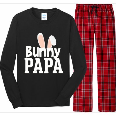 Bunny Papa Easter Rabbit Holiday Ears Parent Dad Granddad Gift Long Sleeve Pajama Set