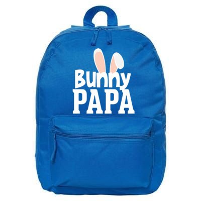 Bunny Papa Easter Rabbit Holiday Ears Parent Dad Granddad Gift 16 in Basic Backpack