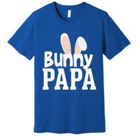 Bunny Papa Easter Rabbit Holiday Ears Parent Dad Granddad Gift Premium T-Shirt