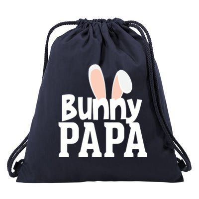 Bunny Papa Easter Rabbit Holiday Ears Parent Dad Granddad Gift Drawstring Bag