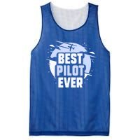 Best Pilot Ever Aircraft Private Small Airplane Gift Mesh Reversible Basketball Jersey Tank