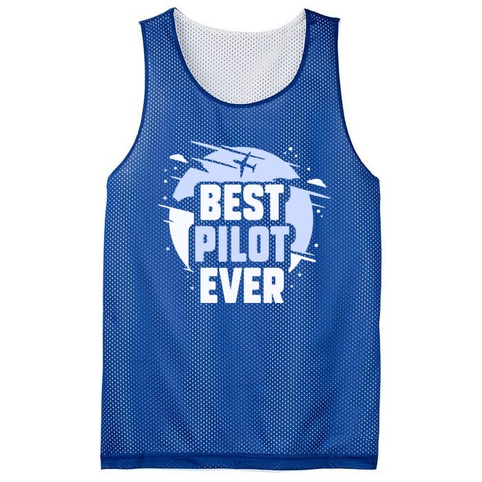 Best Pilot Ever Aircraft Private Small Airplane Gift Mesh Reversible Basketball Jersey Tank